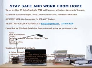 Stay Safe and Work From Home