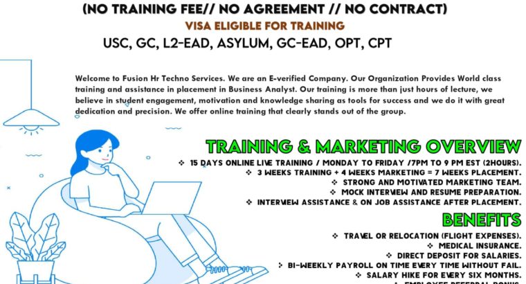 Free Online BA Training & Placement