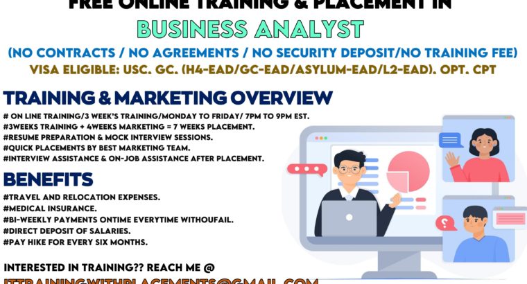Free Online BA Training & Placment