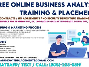 FREE ONLINE BA TRAINING & PLACEMENTS