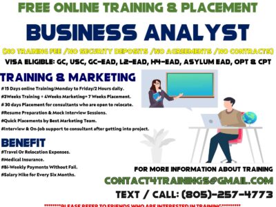Free Online B.A Training and Placement